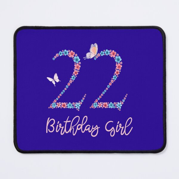 Item preview, Floral 22th Birthday Butterfly For 	 	 	 designed and sold by unnifbrv73.