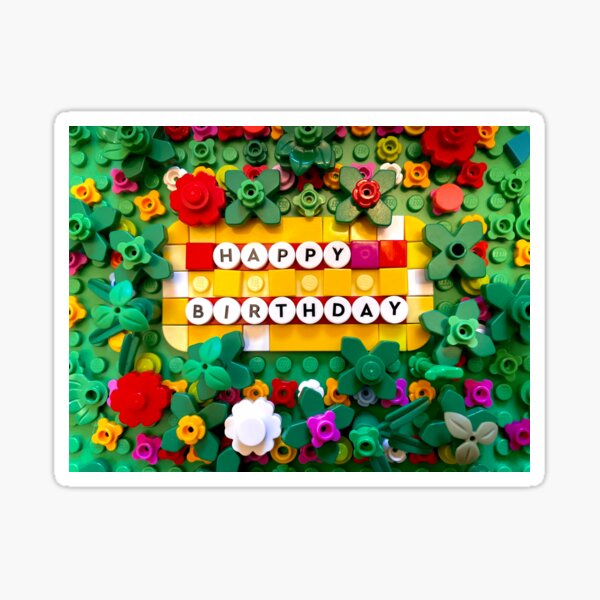 Item preview, Happy Birthday - blooms n bricks designed and sold by Julia Marshall Felix.