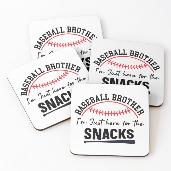Item preview, Baseball Brother I'm Just Here For The Snacks designed and sold by simmoredsign.