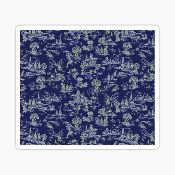 Item preview, Country scenery toile de jouy designed and sold by letsgow8th.