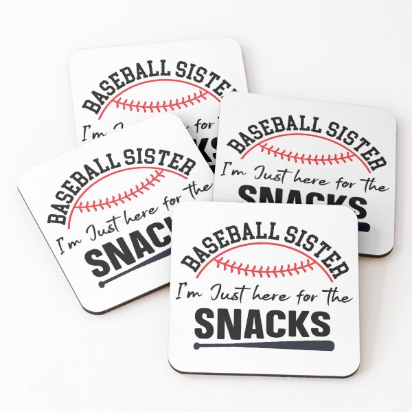 Item preview, Baseball Sister I'm Just Here For The Snacks designed and sold by simmoredsign.