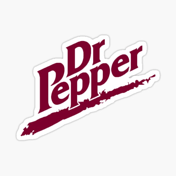 Dr Pepper 90s White Background Sticker