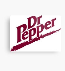 Dr Pepper 90s White Background Metal Print