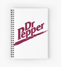 Dr Pepper 90s White Background Spiral Notebook
