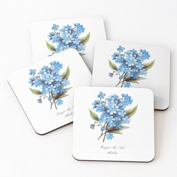 Item preview, Alaska State Flower-Forget-Me-Not designed and sold by Counterbalance Dzigns.