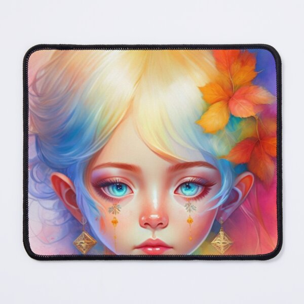 Item preview, watercolor wash cute portrait of a pixie designed and sold by aipaint.