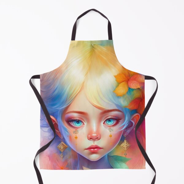 Item preview, watercolor wash cute portrait of a pixie designed and sold by aipaint.