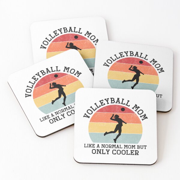 Item preview, Funny volleyball mom but cooler design and retro sunset colors designed and sold by Zannerdog1.