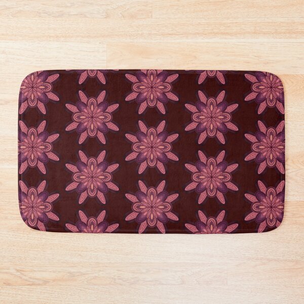 Item preview, Red Purple Gradient Flower Geometric Pattern  designed and sold by Fransyn.