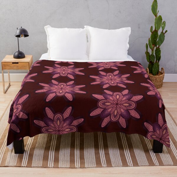 Item preview, Red Purple Gradient Flower Geometric Pattern designed and sold by Fransyn.
