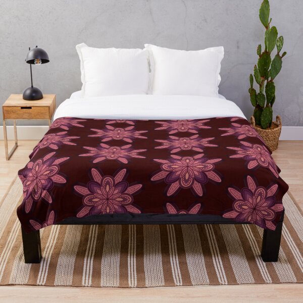 Aperçu de l'œuvre Motif géométrique de fleur dégradé violet rouge créée et vendue par Fransyn.