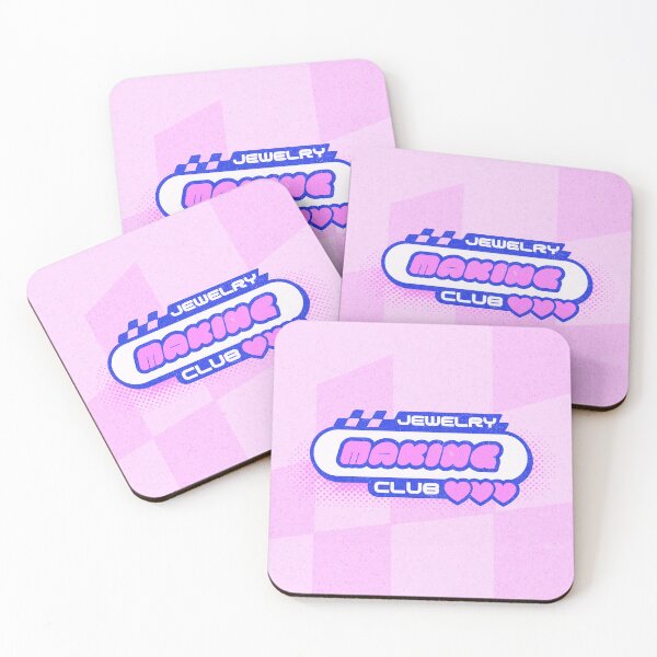 Item preview, Jewelry making club cute pink hearts kawaii jeweler metalsmith aesthetic gift designed and sold by MetalicBabe.