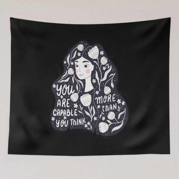 Item preview, Girl you are more capable than you think designed and sold by pqrstshirts.