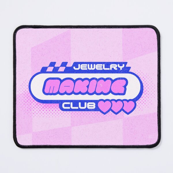 Item preview, Jewelry making club cute pink hearts kawaii jeweler metalsmith aesthetic gift designed and sold by MetalicBabe.
