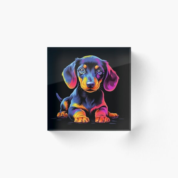 Aperçu de l'œuvre Chiot teckel 02 créée et vendue par ARTficiallyAnon.