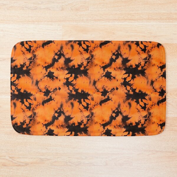 Item preview, Watercolour Orange & Black Crumple Tie Dye Seamless Pattern designed and sold by PatternStudios.