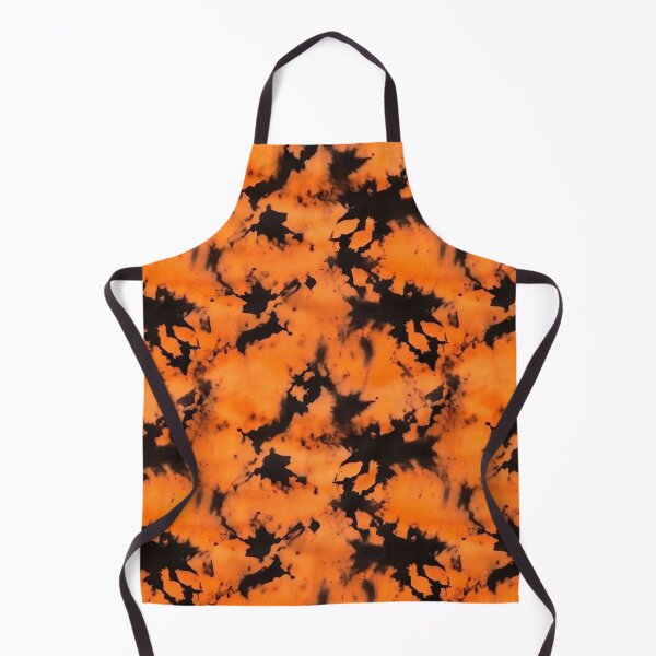 Item preview, Watercolour Orange & Black Crumple Tie Dye Seamless Pattern designed and sold by PatternStudios.