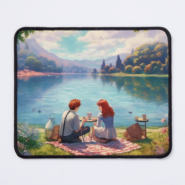 Item preview, A picnic by a lake designed and sold by BrushstrokesG.
