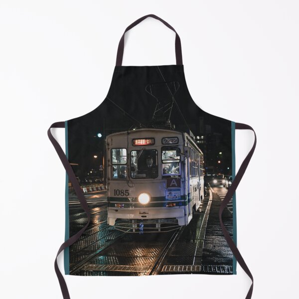 Item preview, Japanese City Tram at Night in the Rain designed and sold by JonesyDave.