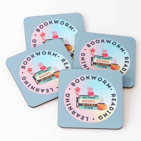 Item preview, Cute Bookworm reading and learning library books of knowledge and wisdom designed and sold by Shean Fritts.