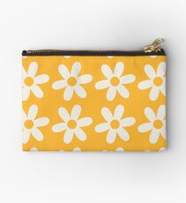 Two-Tone Daisy Pattern Studio Pouch