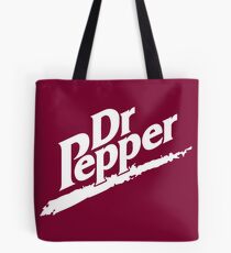 Dr Pepper 90s Maroon Background Tote Bag