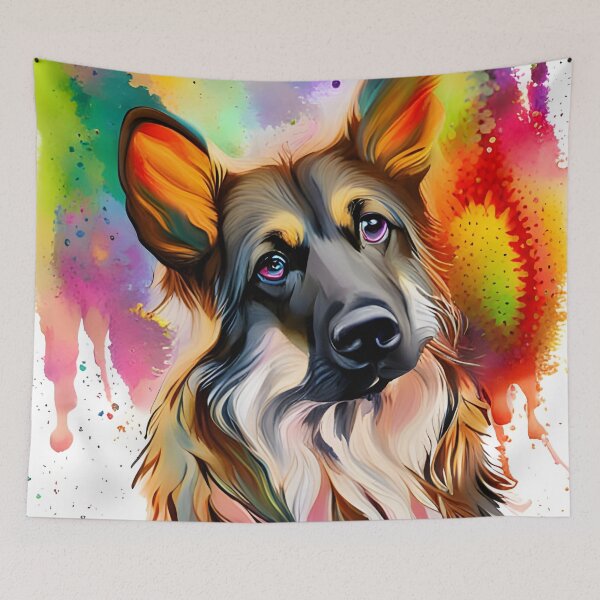 Item preview, German Shepherd Splash Art designed and sold by Ameiva-Apparel.