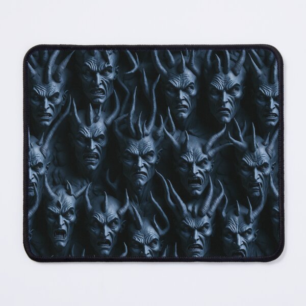 Item preview, Pattern of scary demon faces designed and sold by ToffeeDream.
