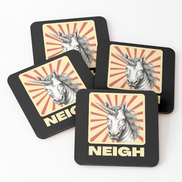 Item preview, Retro neigh unicorn - funny unicorn designed and sold by Straya75.