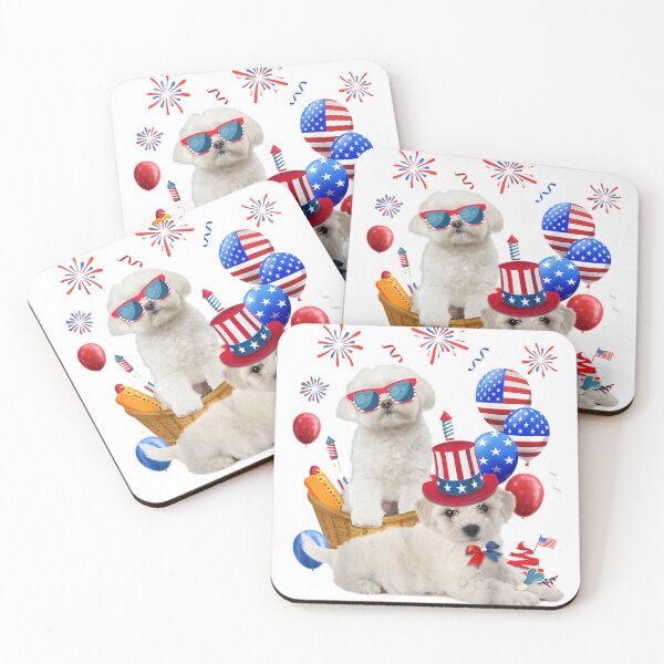 Item preview, Maltese Dogs 4th Of July American designed and sold by ArtChicSnide.