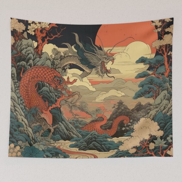 Item preview, Ukiyo-e Japan Japanese Wood Block engraving Landscape art  designed and sold by BrandonArtWorld.