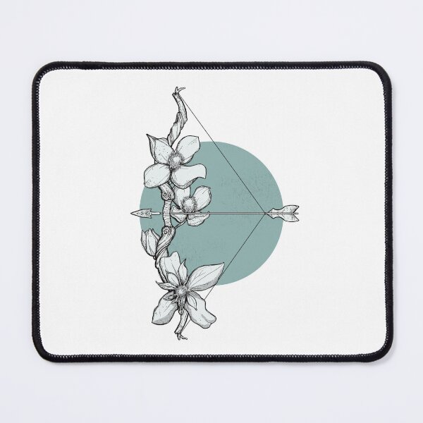 Item preview, Sagittarius Flowers Clematis Light Blue Zodiac Sign designed and sold by Anja Steiner.