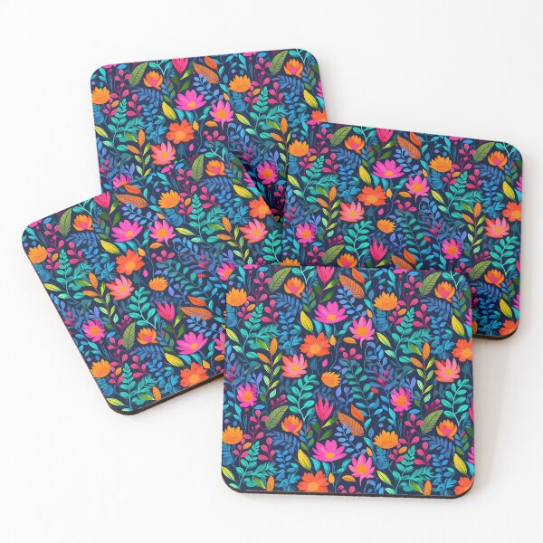 Item preview, Floral garden in vibrant colors pattern designed and sold by TrendEve.