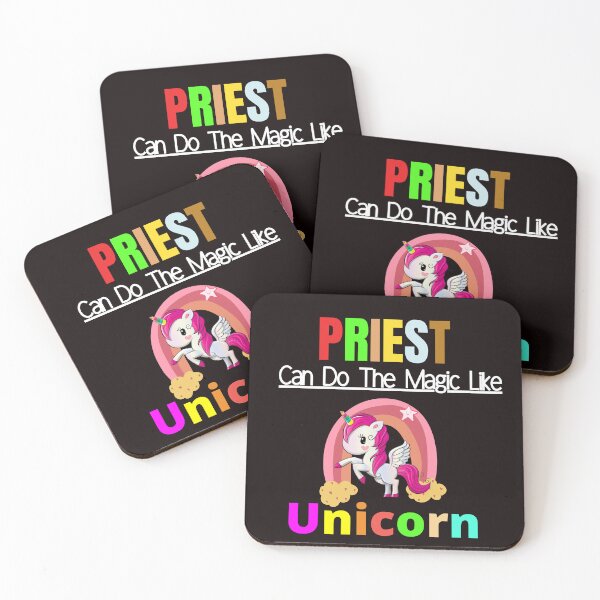 Item preview, Priest Can Do The Magic Like Unicorn designed and sold by Quirky Dez.