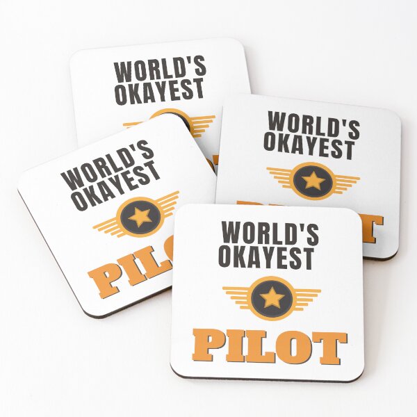 Item preview, World's Okayest Pilot designed and sold by Quirky Dez.