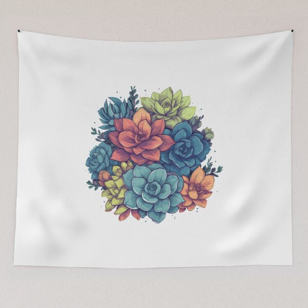 Item preview, Succulent Cactus Blooming Cacti Lover Wildflower Flower Cute designed and sold by farhanhafeez.