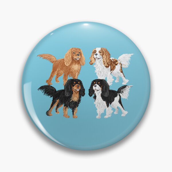 Item preview, Cavalier King Charles Spaniels designed and sold by barksandsqueaks.