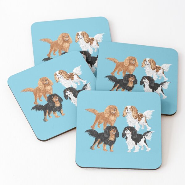 Item preview, Cavalier King Charles Spaniels designed and sold by barksandsqueaks.