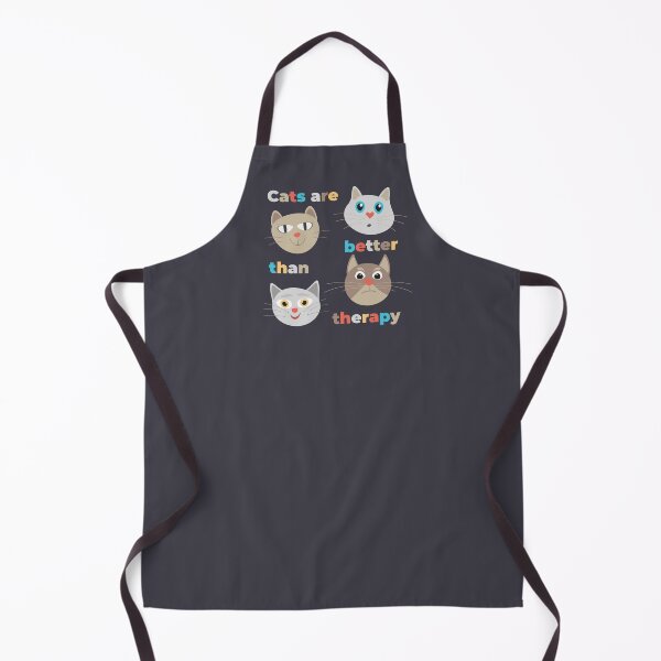 Item preview, Cats are better than therapy and cute cats designed and sold by Doodlines.