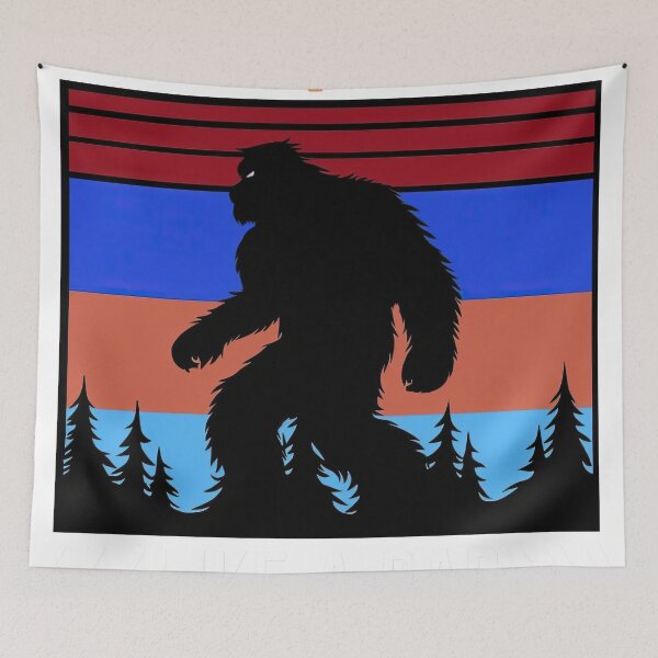 Item preview, Dadsquatch: Digital Artwork with Playful Sasquatch Silhouette and Whimsical Text designed and sold by Biskit222.