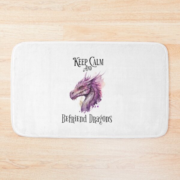 Item preview, Dragon Fantasy Art Keep Calm and Befriend Dragons designed and sold by druidwolfart.