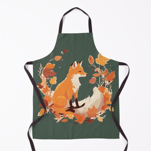 Item preview, Fox and Autumn leaves designed and sold by Jabuticabaeyes.
