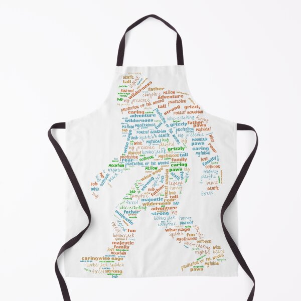 Item preview, Dadsquatch Delight: Word Cloud Artwork Shaped as Sasquatch, Celebrating the Playful Spirit of Dads designed and sold by Biskit222.