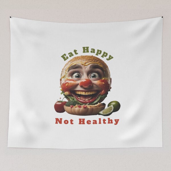 Item preview, Revolutionize Your Relationship with Food: Embrace 'Eat Happy Not Healthy' Lifestyle designed and sold by gallofoto.