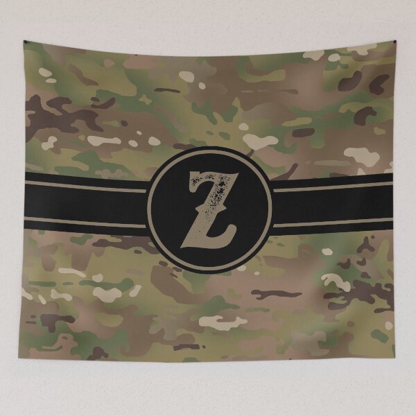 Item preview, Army Camouflage Monogram: Letter Z designed and sold by Jared Davies.