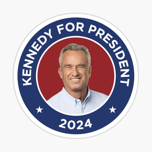 "RFK Jr Kennedy For President 2024" Sticker for Sale by Heartworx