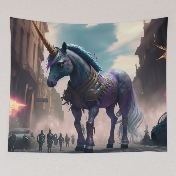Item preview, unicorn in the street designed and sold by jsebouvi.