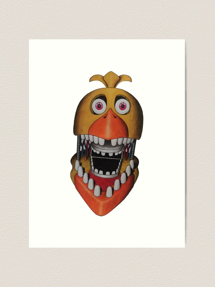 Withered chica artwork Art Print for Sale by OliviaDrawsss