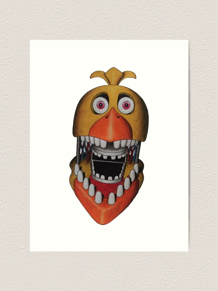 Five Nights At Freddy's Withered Chica Art Board Print for Sale by  HappyTreeX1