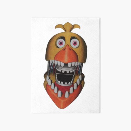 fnaf withered chica | Art Board Print